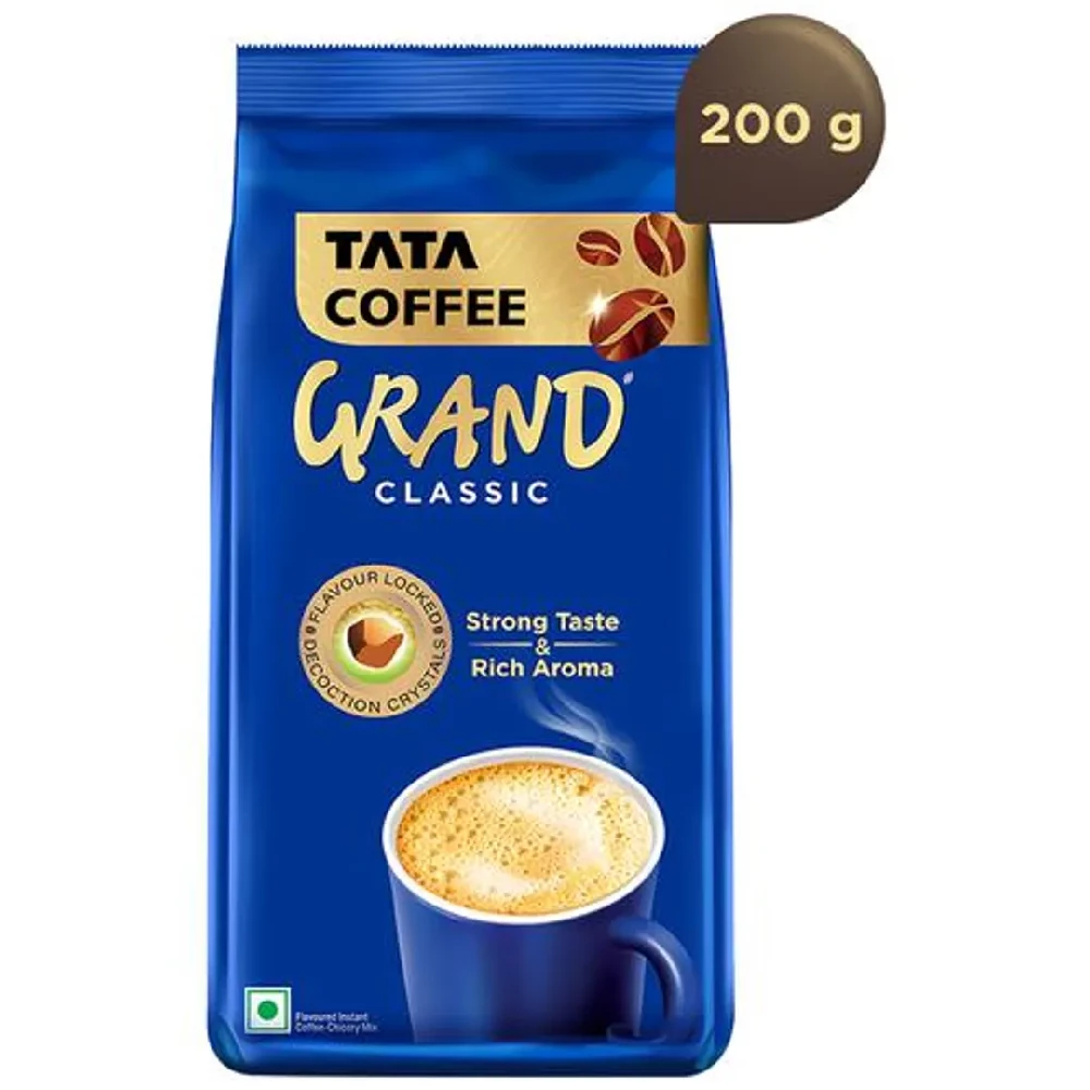 Tata Coffee Grand Classic Instant Coffee - Flavour Locked Decoction Crystals, 200 g-10.webp